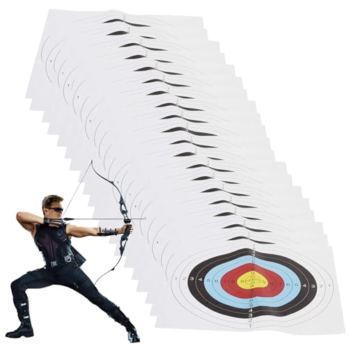 Papier de cible de tir à l'arc 10 anneaux pour pratique chasse et loisir