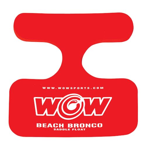 Wow Sports Foam Water Saddle Float - Red - Hands-Free Pool Seat - Whale Tail Design - for Kids & Adults - 220 lb Capacity