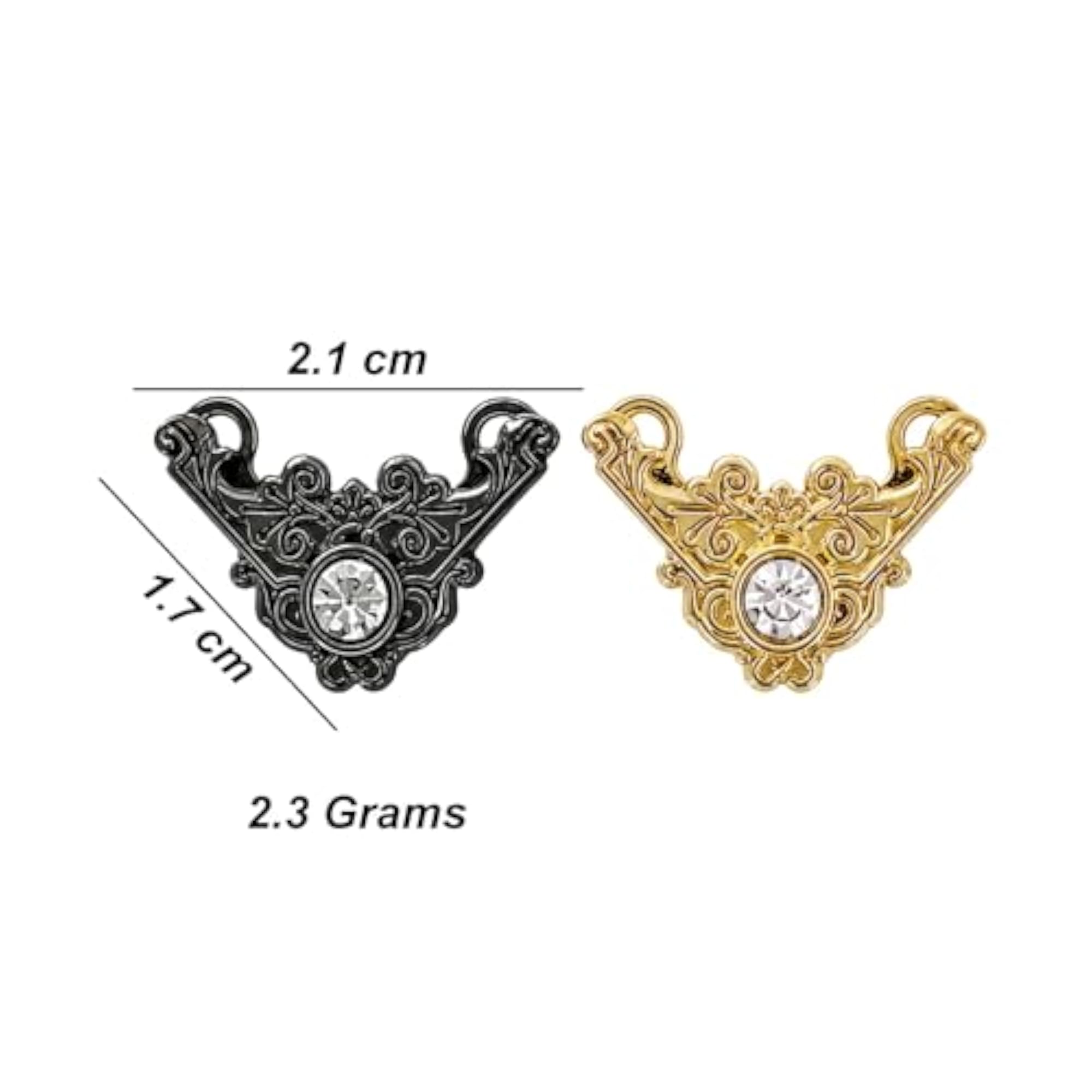 Collar Tips and Lapel Pin Set, Elegant Accessories