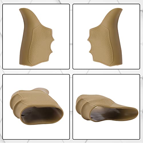 Aggxpf Rubber Grip Glove Sleeve, Slip-On Grip Compatible With Glock 19 23 32 38, Gen 3/4 (Tan) #TOP4