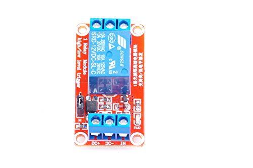 KNACRO 10A 12V 1-Channel Relay Module High Low Level Triggering Optocoupler Isolation Load 10A DC 30V AC 250V for PLC Automation Control, Industrial System Control, Arduino (DC 12V 10A, 1-Channel)