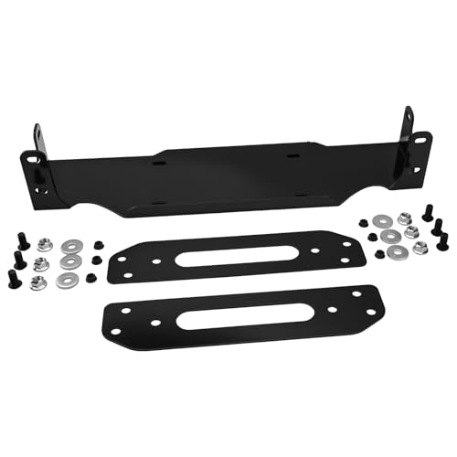 Turnirace Winch Mounting Plate Compatible with Jeep Wrangler JL JLU & Gladiator JT 2018-2026, Heavy-Duty 7GA Steel Winch Mount for Factory Modular Steel Bumper, 12000 lbs Capacity Hidden Winch Mount by Turnirace - Used condition - US$111.96
