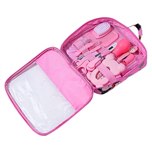 Kit de Aseo para Bebés, Kit de Aseo y Cuidado de la Salud para Bebés, Aspirador Nasal, Cortauñas, Juego de Cepillos para el Cabello, Cuidado de Limpieza Diario para Recién Nacidos, 13 Piezas/Juego, E