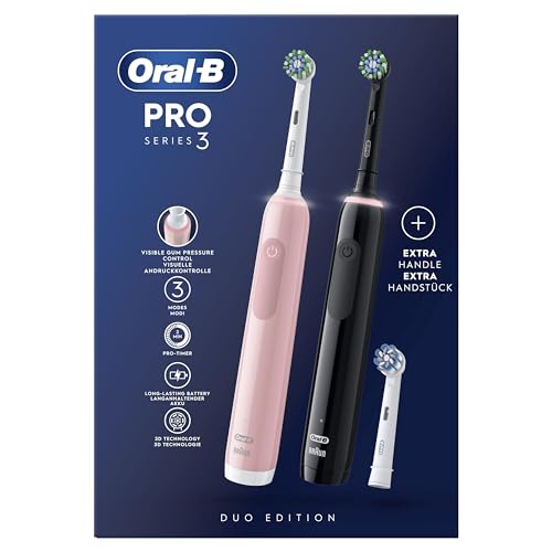 Oral-B Pro 3 3900 – Duo Zwart/Roze - View 1