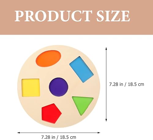 Miniatura 3 de Rompecabezas de madera con forma de clavija Montessori Puzzle Puzzle geométrico Juguete para niños pequeños preescolar aprendizaje material educativo