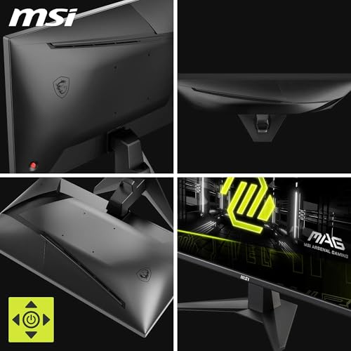 MSI MAG 255F E20,24.5-Inch FHD 1920x1080 Gaming Monitor - 200Hz, 0.5ms, HDR ready, AMD FreeSync Premium, Eye care, AI vision, HDMI 2.0b, DP 1.2a, Frame-less, Tilt Adjustable, Vesa Mount, Black - Image 6