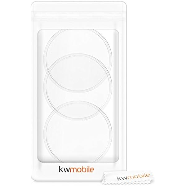 kwmobile 3 шт. универсальных самоклеящихся гелевых подставок двусторонние противоскользящие силиконовые гелевые подставки прозрачного цвета идеально подходят в качестве держателя для смартфона и держателя для навигатора