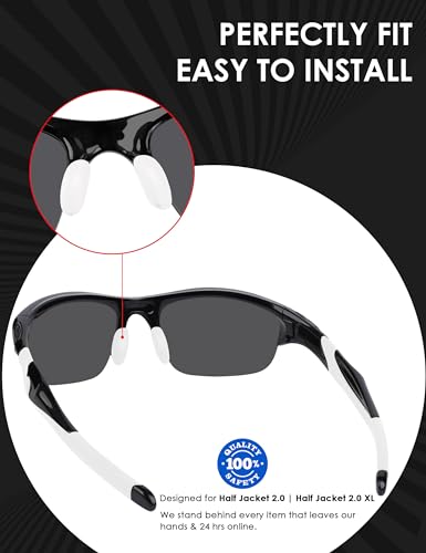 Image of BLAZERBUCK Replacement Sock Kits Earsocks & Nosepieces for Oakley Half Jacket 2.0 XL Sunglass