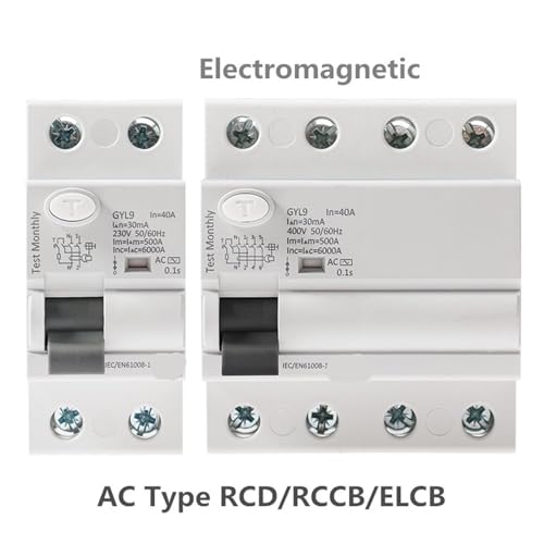 Disjoncteur différentiel GYL9 2P 80A 100mA pour tableau électrique - 2