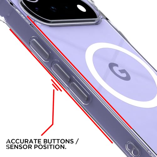 Image of Outlouders Back Cover for Google Pixel 11 /11 Pro| Magnetic-Safe | Transparent PC + TPU | Magnetic Support | Shockproof Protection Bumper Case (Transparent)