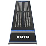 KOTO - Tapis de Fléchettes Checkout Oche Bleu 285 x 80 cm + Oche INCL....