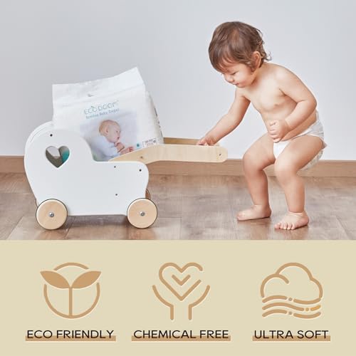 Eco Boom 36 PACK Diapers, Viscose From Bamboo Diapers, Natural Soft Disposable Nappies thumb #5