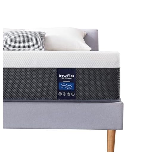 Inofia Double Memory Foam and Sprung Mattress 11.4Inch, Mattress with Advanced Ventilated Mesh Side Cover,The Airflow Collection(135x190x29cm)