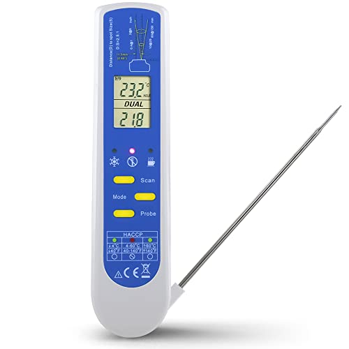 Food Cooking Meat Thermometer Digital Infrared Instant Read with ...