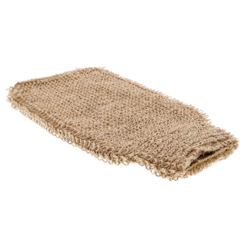 LIFKOME Natural Jute Exfoliating Shower Body Mitt Soft Scrubbing Gloves with Full Coverage Design for Skin Exfoliation and Gentle Cleansing for All Skin Types