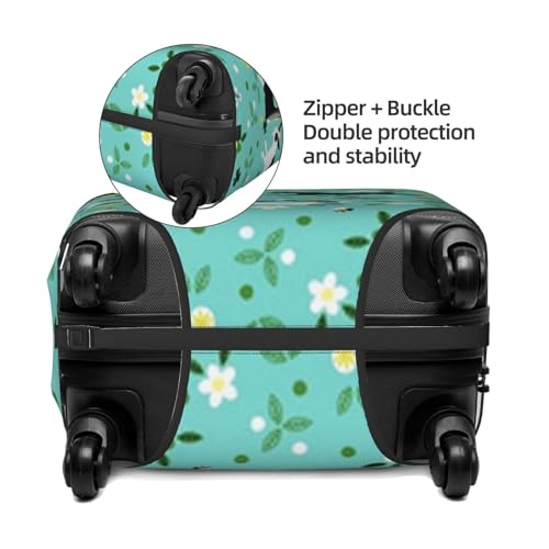 Goat Frolic Print Suitcase Cover Luggage Protector Washable Elastic Fashionable Travel Gear Cover4