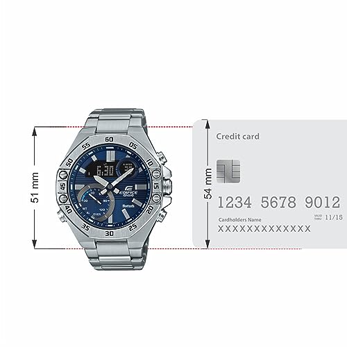 Casio Edifice Bluetooth Chronograph Blue Dial Men's Watch - ECB-10D-2ADF(ED492) - Image 6