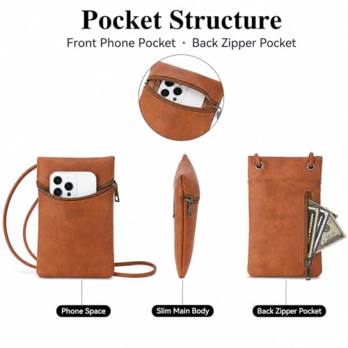 Image of Small Crossbody Women Cell Phone Purse Wallet Bag With Shoulder Strap