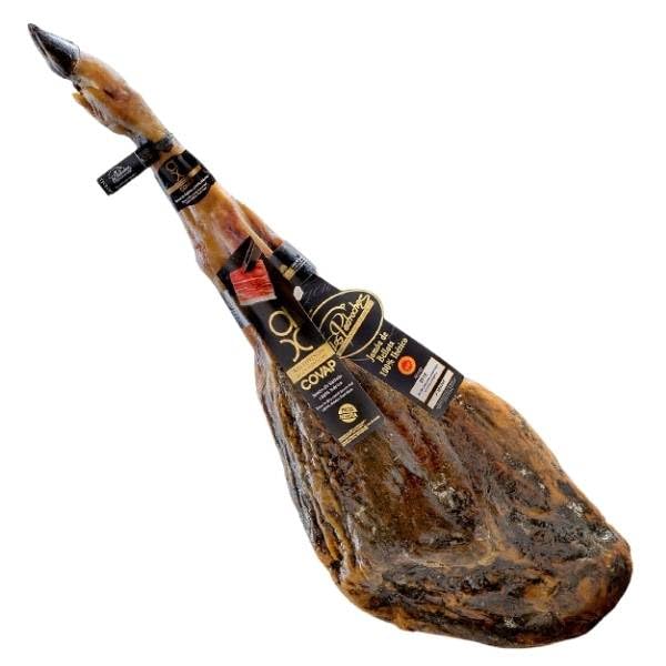 Jamon 100% ibérico bellota COVAP Alta Expresion Oro DOP Valle de los Pedroches. 8 a 8,5 kilogramos + Salchichón ibérico 350 g Exqium de regalo