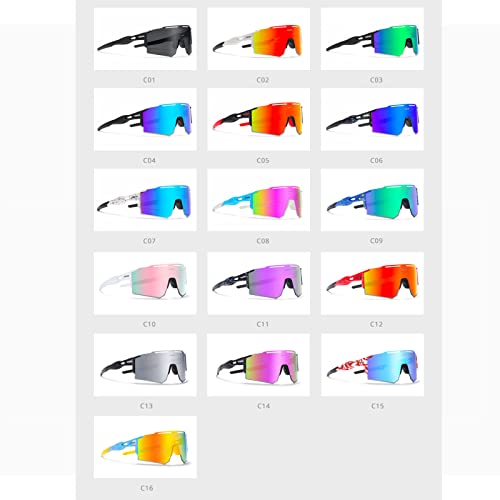 Óculos de sol esportivos para homens e mulheres, estilo pit-viper polarizado UV400, óculos de ciclis