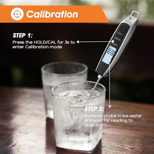 DOQAUS Fleischthermometer Grillthermometer Bratenthermometer Küchenthermometer Digital Thermometer mit 3s Sofortiges Auslesen für Küche, Kochen, Grill, BBQ – Bild 5