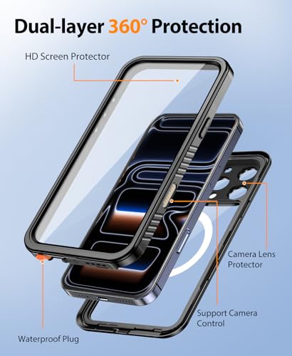 Coque étanche iPhone 17 Pro Beeasy luxe noir protection intégrale