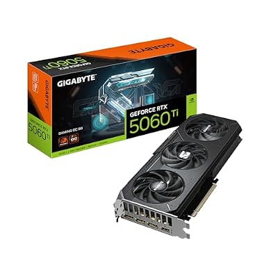 GIGABYTE GeForce RTX 5060 Ti Gaming OC 8G Graphics Card, 8GB 128-bit GDDR7, PCIe 5.0, WINDFORCE Cooling System, GV-N506TGAMING OC-8GD Video Card