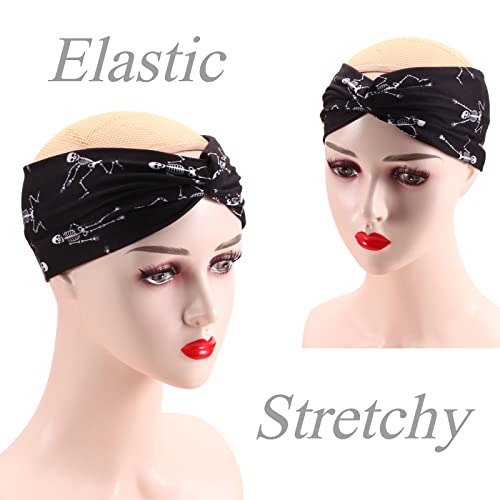 5Pcs Halloween Headbands Pumpkin Skeleton Suger Ghost Star Moon Hairbands Halloween Costume Cosplay Party Hair Accessories #TOP5