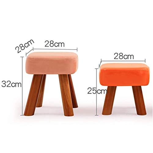 Tabouret de maquillage rembourré petit banc vert durable