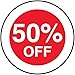 VSafety Rouleau de 250 autocollants 50% de réduction – 50 mm de diamètre