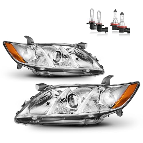 KarSpareHub Headlights Assembly for 2007-2009 Toyota Camry, Headlights Assemblies for 2007 2008 2009 Toyota Camry US Version Driver & Passenger Side by KarSpareHub - Used condition - US$90.25