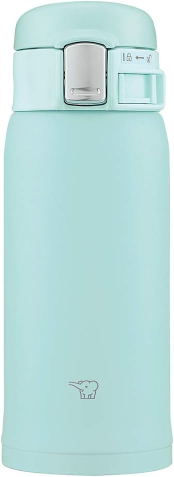 SM-SF36-AM Water Bottle, Direct Drinking [One-touch Open] Stainless Steel Mug, 12.2 fl oz (360 ml), Mint Blue