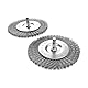 Grizzly Tools Elektrische Fugenbürste Ersatzbürste Drahtbürste 2er Set Fugenreiniger: Metall Fugen Bürsten Set 2 Stück für Grizzly AFB 18 Li und AFB 18 Lion, geblistert