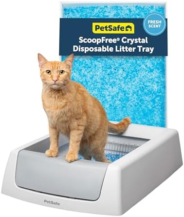 Caixa de areia autolimpante clássica completa ScoopFree da PetSaf...
