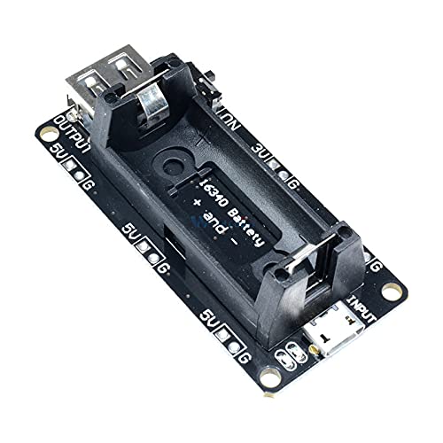 Dual Output Micro USB 3.3V 5V 16340 Power Bank Módulo de carga de batería Soporte de batería recargable Tablero cargador de batería de litio