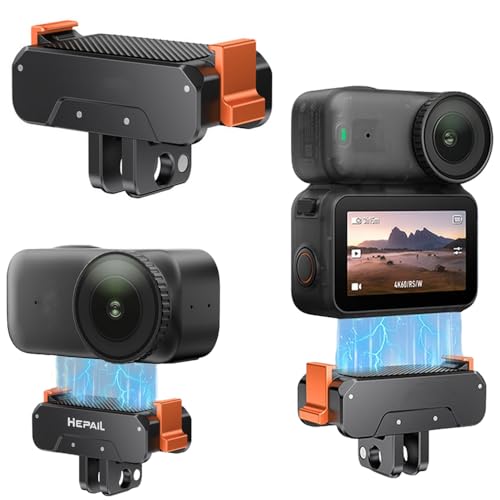 For DJI OSMO Nano カメラ用 クイックリリースマウント アルミ金属製 底部折りたたみ式デュアルインターフェース設計 防振シリコンパッド 滑り止め・衝撃吸収