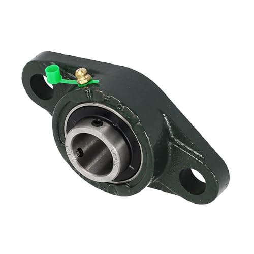 Kozelo FL205 Kissenblocklager - [25mm I.D.] Selbstausrichtung Solide Gusseisenbasis montierte Kissenblocklager