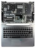 Facile à monter Power4Laptops Royaume-Uni avec Le Argent extérieur boîtier Rétro-éclairé Noir Clavier pour Ordinateur Portable (PC) de Remplacement Compatible avec Lenovo IdeaPad U330P