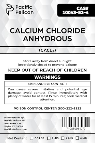 Pacific Pelican's Calcium Chloride Anhydrous (CaCl2) - Chemical (2lb)