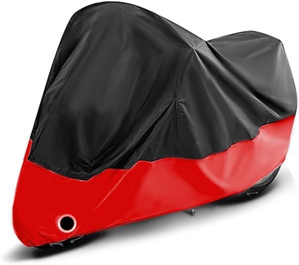 YJLEWO Housse de Moto, pour Yamaha FJR1300 FJR 1300 Housse de Moto Imperméable à l'eau Etanche à la poussière Protection Respirante extérieure,D/BlackRed