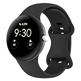 Vozehui Bracelet Compatible avec la Google Pixel Watch Bracelet de Montre Sport de Remplacement en Silicone Souple pour Google Pixel Watch Femmes Hommes