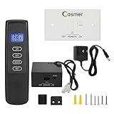 Universal Fireplace Remote Control Kit,Fit skytech 1420-A,1420TH-A,1001-A,1001TH-A,durablow TR1003, Napoleon F45,Acumen RCK-IW,Ambient RCB and More,Dual Power,Child Safety Lock,for Millivolt Valve