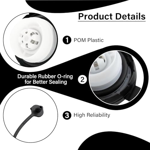 Image of Gas Cap, Fuel Cap Fit for Nissan 2011-2020 Frontier 2012-2020 Versa 2013-2018 Altima 2013-2020 Pathfinder 2015-2020 Murano, Infiniti 2013 JX35 2014-2020 QX60, Replaces 17251-3JA0A, 17251-9BD0E