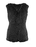 Stil: starker warmer Pelz HEIZZI 100% Kaninchen Pelz gestrickt Weste