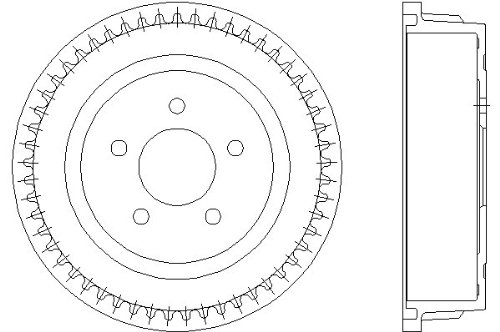 TEXTAR Tamburo freno Posteriore 94028100 Tamburi Dei Freni 2x Ø250mm Compatibilità con CHRYSLER VOYAGER IV RG, RS, DODGE GRAND CARAVAN