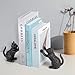 Cat Decorative Bookends, Cute Book Ends to Hold Books, Bookends for Shelves, Unique Cast Iron Book Stopper for Heavy Books, Cat Office Decor, 1 Pair/2 PCS