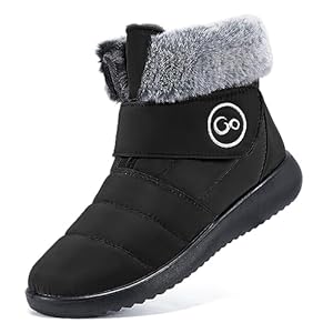 Women Snow Boots Winter Shoes with Fur Lined Warm Slip On Boots for Women Waterproof Booties Comfortable Outdoor Anti Slip Shoes
