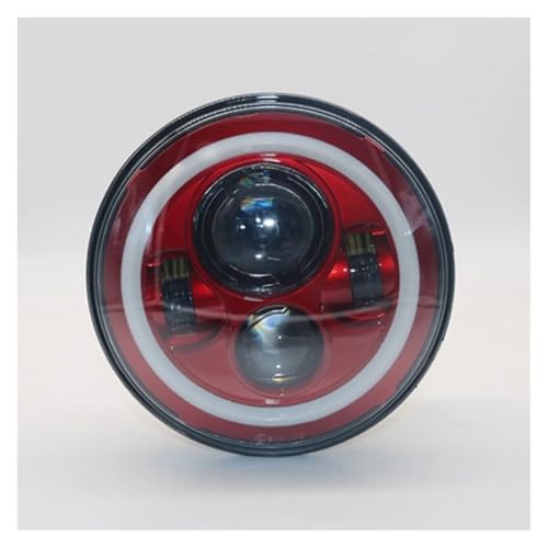 Phare LED rouge 7 pouces pour rouler de nuit en toute sécurité sur Jeep et moto