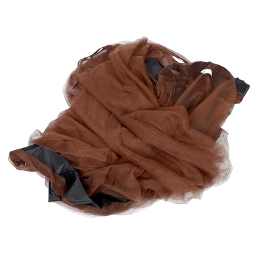 TOYANDONA Mosquitera para Puerta con Cremallera para Exteriores Color Marrón Claro