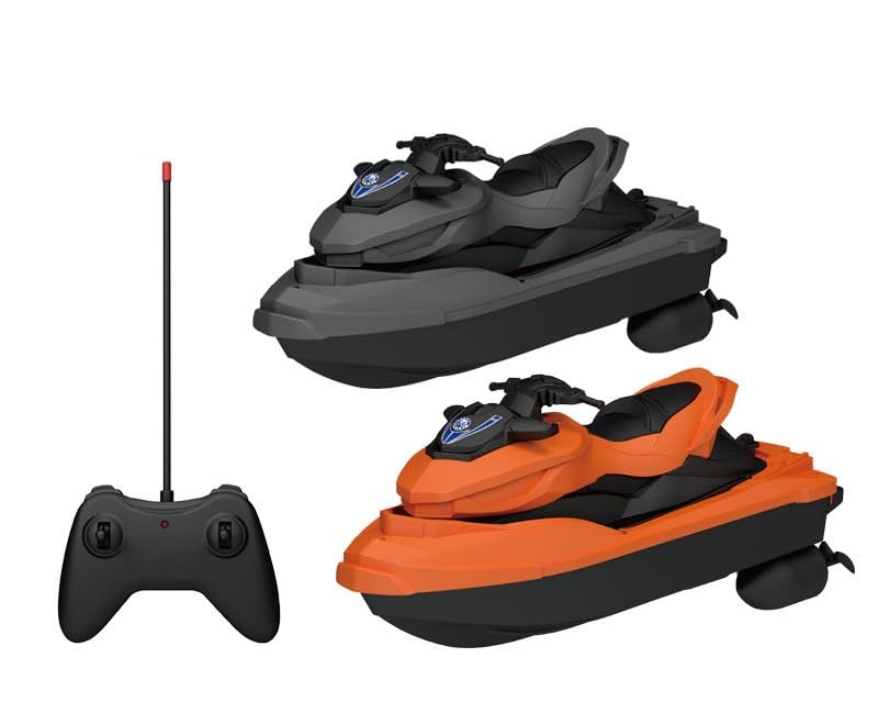 Funtriz Remote Control Jet Ski Boat for Kids, 2.4GHz High-Speed RC Boat for Pool & Lake, Electric Racing Motorboat Water Toy with Batteries, Wireless Remote Control Ship for Boys & Girls Ages 6+